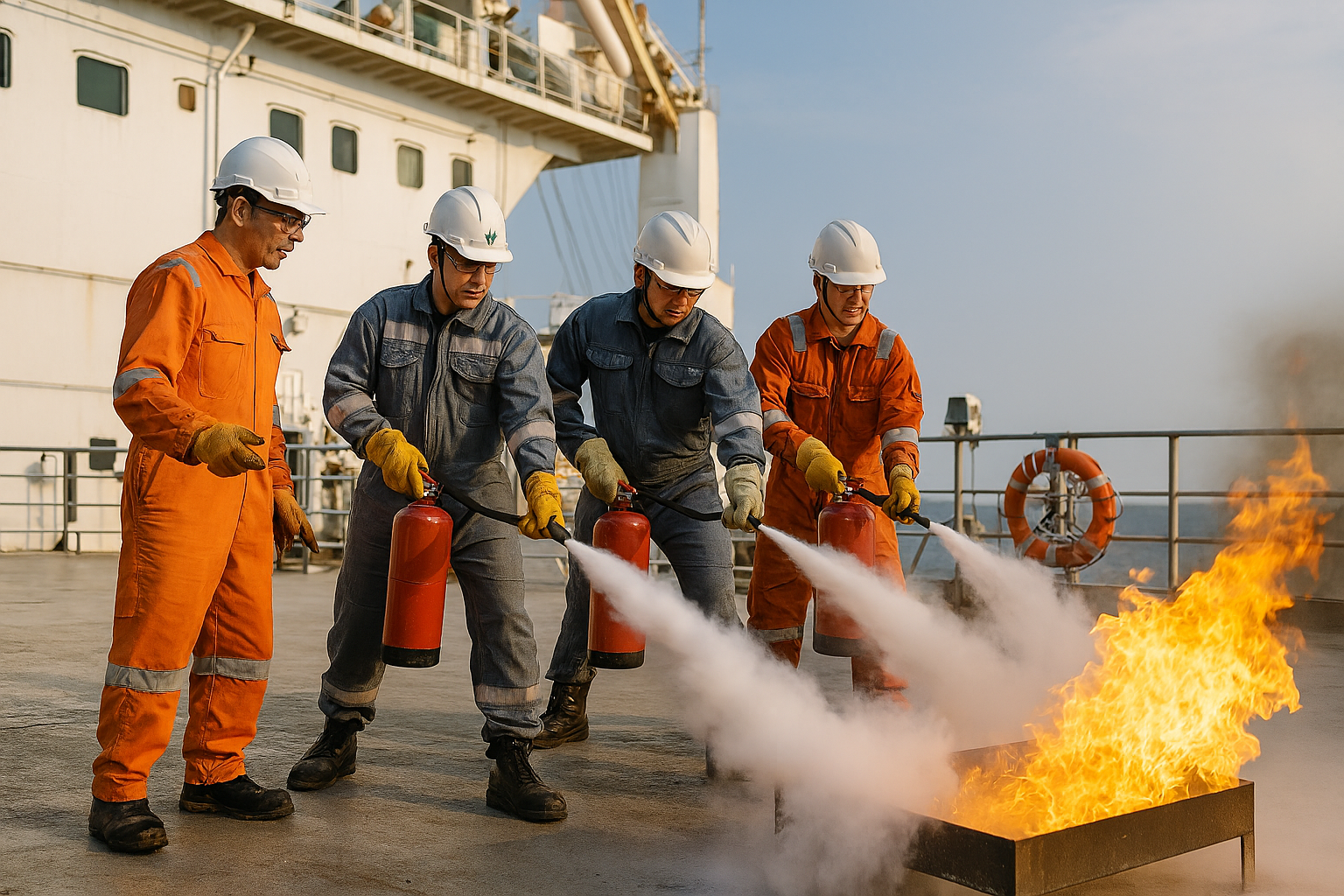 A group of seafarers